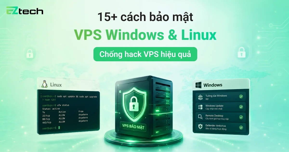 thumbnail 15+ cách bảo mật vps chống hack hiệu quả