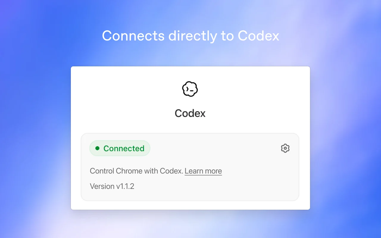 OpenAI Codex Chrome Extension kết nối thành công