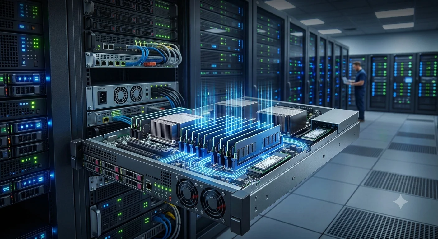 RAM Server co quan trong khi thue may chu vat ly khong