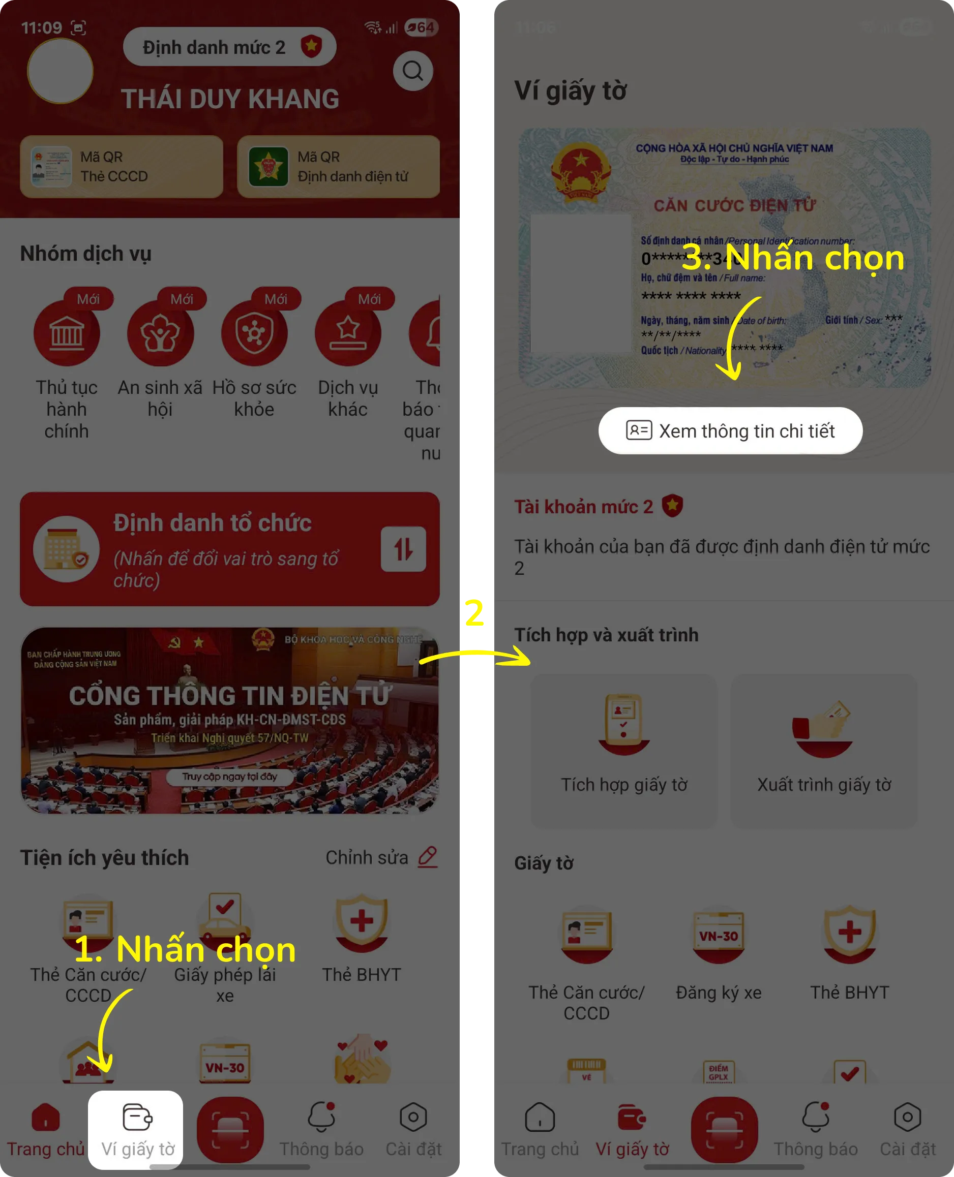 Tra cứu địa chỉ mới trên ứng dụng VNeID