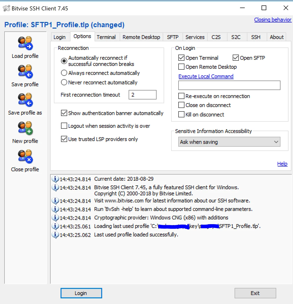 Bitvise SSH Cilent - Phần mềm SSH miễn phí